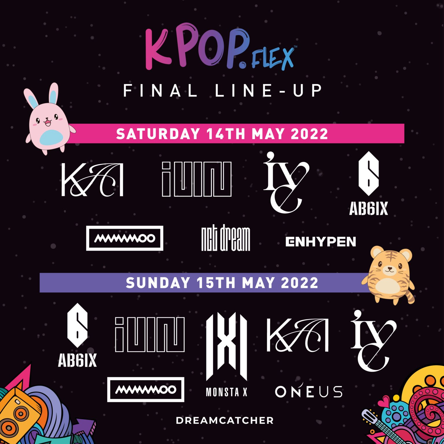 KPOP.FLEX 10 artistes KPop pour 2 jours de fête à Francfort ! K World