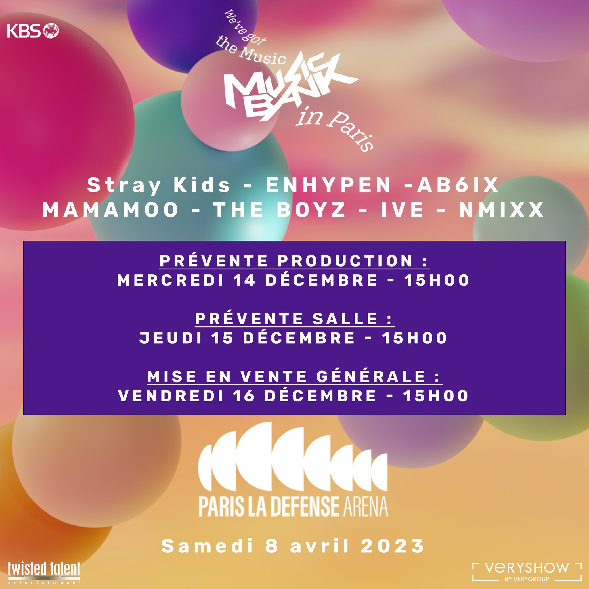 Music Bank de retour à Paris avec 9 groupes de KPop à succès ! K World